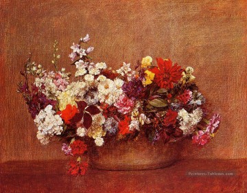 Fleurs dans un bol Henri Fantin Latour Peinture à l'huile
